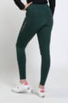 spark horse riding tights forest green back left close up performa ride